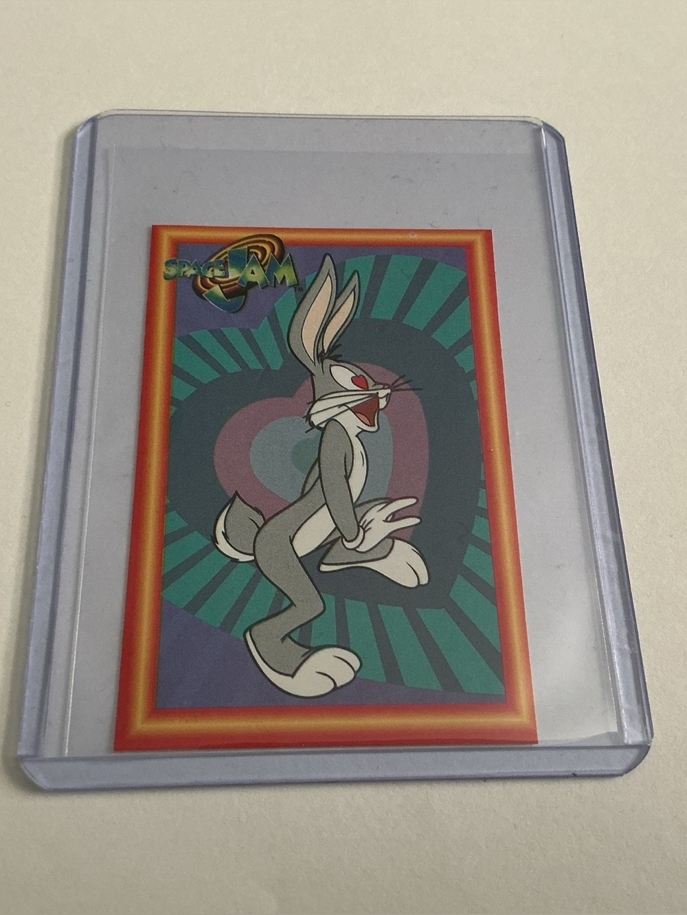 Vintage 1996 Upper Deck “Bugs Loves Lola Bunny” Space Jam Sticker #185